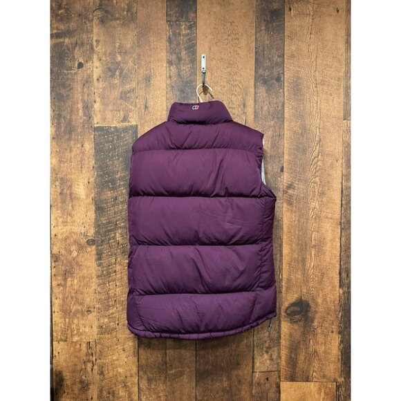 Berghaus Gilet Womens Size UK 14 Purple Down Puffer Vest Outdoor Zipped Pockets - Picture 3 of 6